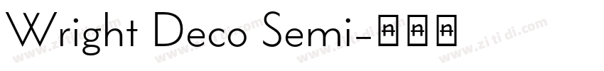Wright Deco Semi字体转换